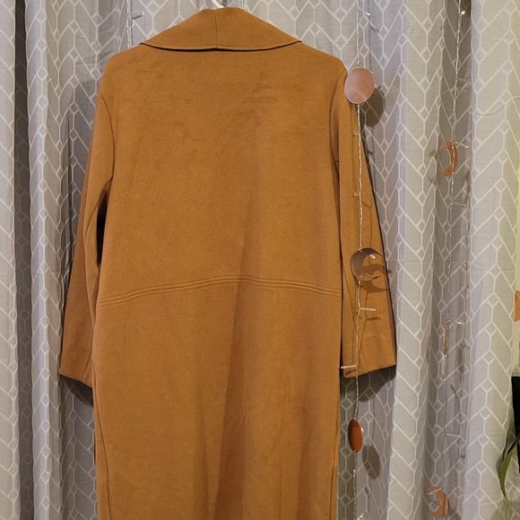 Zara suede Tan Coat - Picture 2 of 6